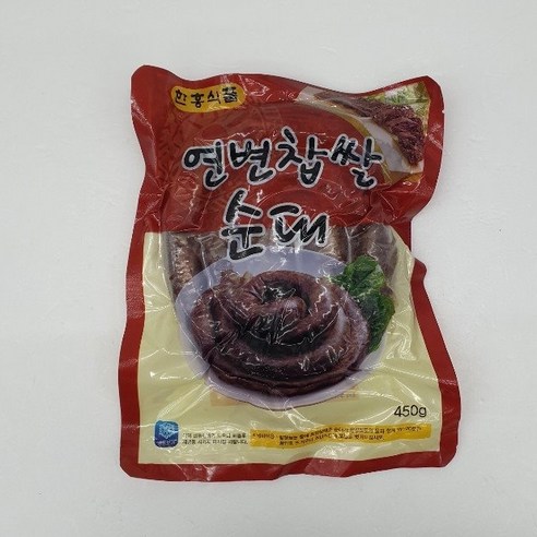 홍홍 중국식품 한흥 연변 찹쌀순대 연변순대, 450g, 1개 찐빵만두