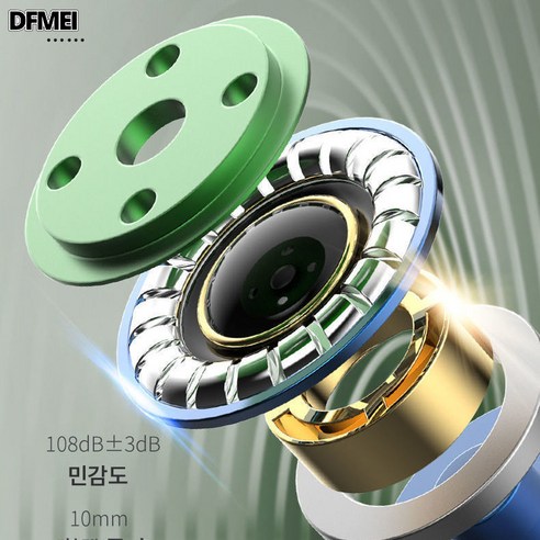 탁월한 음질과 내장마이크 기능을 갖춘 DFMEI WL6 메탈 유선 이어폰