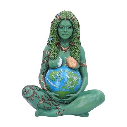 Gaia 어머니 지구 동상 입상 정원 장식 어머니의 날 선물 C, 설명, 수지