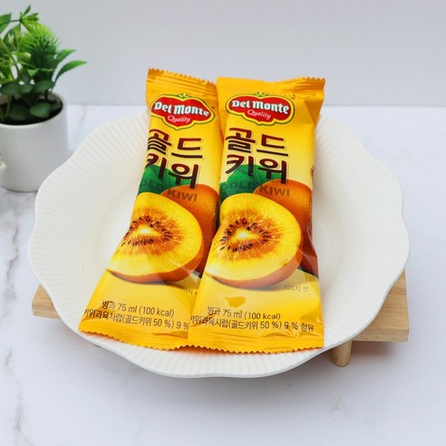 쿨마켓 롯데 델몬트 골드키위 바 40개, 1개, 3000ml