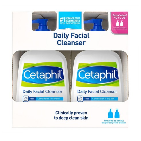 세타필 Daily Facial Cleanser 2개입 591ml, 1개