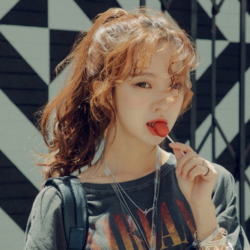 핑크에이지 포니즈테일 슬림핀 루비 슈프림사 가발, BC4# 다크브라운, 1개
