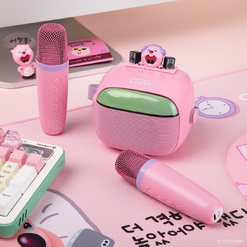 사랑스러움이 톡톡! 잔망루피 블루투스 스피커 마이크로 일상에 즐거움을 더하세요!