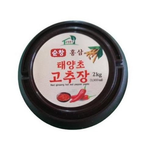 순창고추 순창 홍삼 태양초 고추장 2kg 홍삼의 향과 매운 맛의 조화