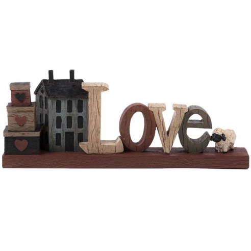 중앙 장식 결혼식 훈장 악센트를 위한 사랑 표시 연애 편지 조각품, 수지, 여러 가지 빛깔의