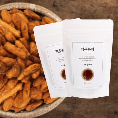 청년농원 맥문동차 티백 국산 100% 건강차 대용량 전통차, 1g, 50개입, 2개