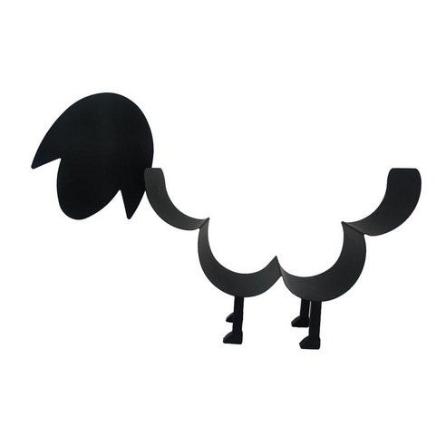 장식적인 화장실 홀더 랙 주최자 만화 동물 머리 욕실 조직 보관 선반 무료 서, 양 1, 다중, 분말 코팅 철
