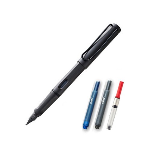 LAMY 사파리 만년필 컨버터 세트, EF, 만년필(핑크), 케이스(랜덤발송)