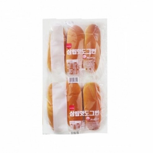 삼립 핫도그빵 6입300g 풍링링한 향과 맛이 일품인 핫도그빵!