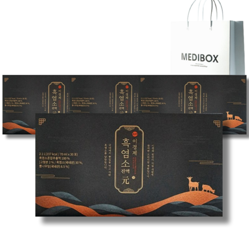 이경제 흑염소 진액원 흑염소즙 엑기스 정품 메디박스 쇼핑백, 2.1L, 4개