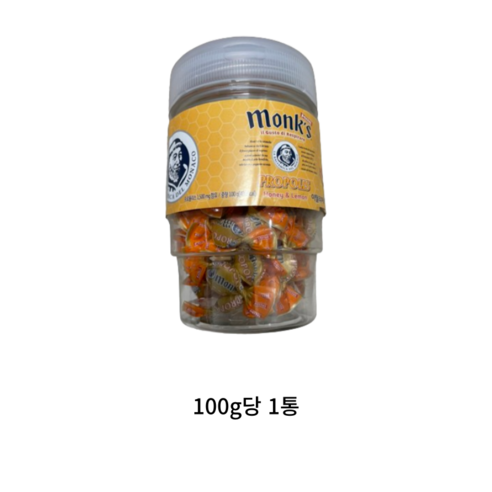 Monks 프로폴리스 캔디, 100g, 1개