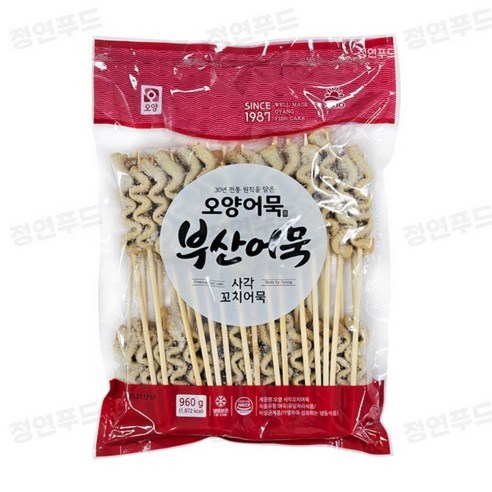 사조오양 부산어묵 사각꼬치어묵 (30개입/오뎅/대용량/식자재/업소용) ~휴무일 제외, 평일 정오까지 주문확인건 당일 발송~