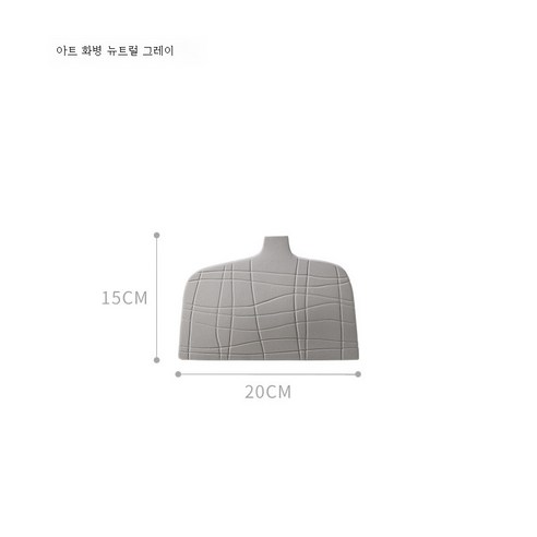 DFMEI 북유럽 미니멀 아트 흑백 스트라이프 세라믹 꽃병 크리 에이 티브 디자인 기하학적 모델 룸 데스크탑 홈 장식, 중립 회색