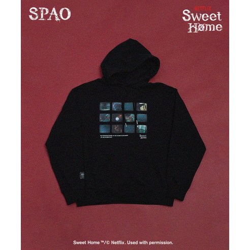 SPAO 스파오 [스위트홈] 스위트홈 후드스웻셔츠(PRINT)_SPMHE11U92 381721