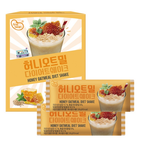 한미양행 퍼스트빈 허니오트밀맛 다이어트 쉐이크 25g 14포, 3개