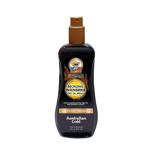 Australian Gold 오스트레일리안 브론징 인텐시파이어 드라이 태닝 오일 스프레이 237ml 2팩, 1세트