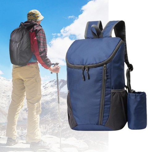 락킥 경량 접이식 등산 여행용 가방 백팩 22L, 락킥 네이비