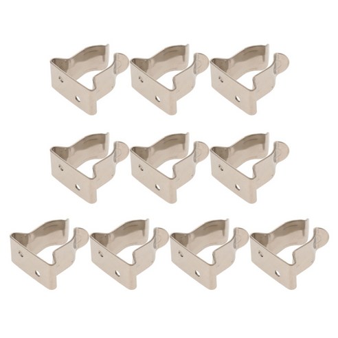 10pcs 스테인레스 스틸 해양 보트 후크 홀더 클립-5/8inch To 1inch Tube, {"수건소재":"304 스테인레스 스틸"}, 실버