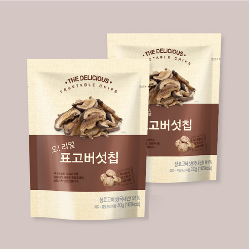 표고버섯칩 30g 버섯과자 원물간식 건강간식, 1팩 (10봉)