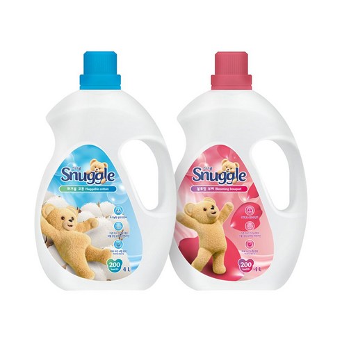 스너글 초고농축 오리지널 섬유유연제 4L 2개, 스너글 허거블 코튼 4L_스너글 허거블 코튼 4L