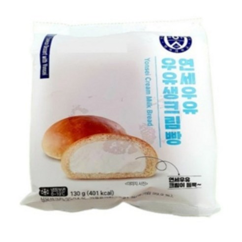 연세우유 우유생크림빵, 3개, 130g