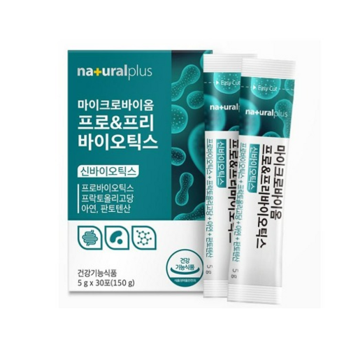 내츄럴플러스 마이크로바이옴 프로 & 프리 바이오틱스 30p, 1개, 150g