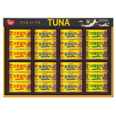 동원 선호 참치 통조림 선물세트 + 쇼핑백, 1세트