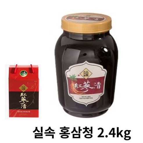 홍삼조청 홍삼꿀청 인삼조청 홍삼꿀 인삼청 고려홍삼청2.4 산수원홍삼꿀차 홍삼청 꿀인삼청 인삼조청실속형, 1개, 2.4kg