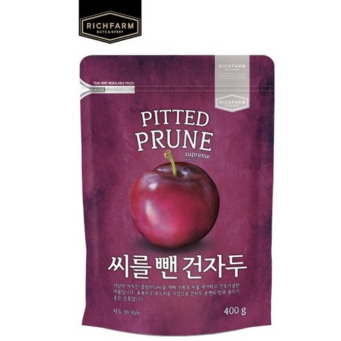 리치팜너트 씨를뺀건자두400g, 1개