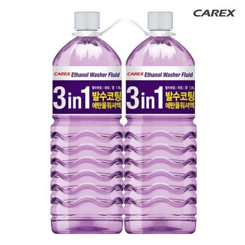 향기나는 3IN1 발수코팅 사계절 에탄올 워셔액 1.8L, 6개