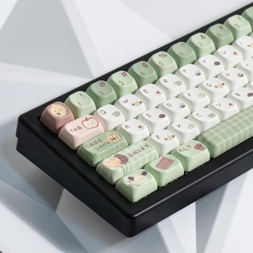 F99키보드 독거미키보드 포레스트 애프터눈 티 키캡 기계식 귀여운 PBT 승화 F75 Hi8 VGN XOA FOA MDA 프로필 141 키, 없음, 없음, 3) MDA
