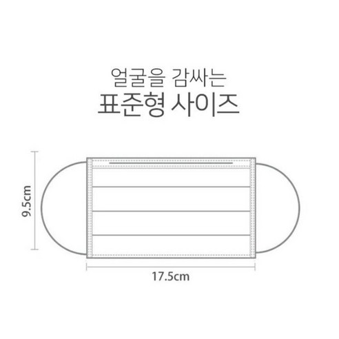 블랙 양면 고급형 3중레이어 덴탈마스크