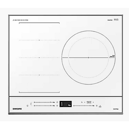 [삼성] BESPOKE 인덕션 빌트인 플렉스존 글램화이트 NZ63CB6556XW
