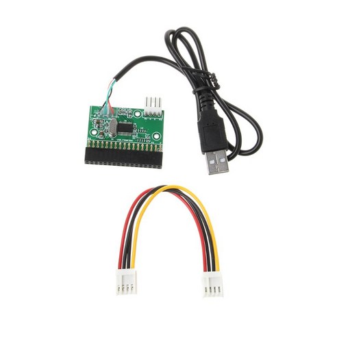 1.44MB 3.5 "USB 케이블 어댑터 - 34 핀 플로피 드라이브 커넥터 U 디스크 플로피 디스크 PCB 보드, 녹색