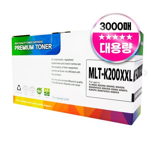 삼성 MLT-K200XXL 호환 재생 토너, 1개, 검정
