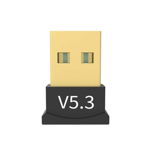 USB 블루투스 5 3 5 0 어댑터 무선 BT 5 3 리시버 동글 고속 송신기 PC 노트북용 미니 USB 어댑터, black, 1개