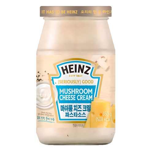 하인즈 머쉬룸 치즈 크림 파스타 소스, 350g, 1개