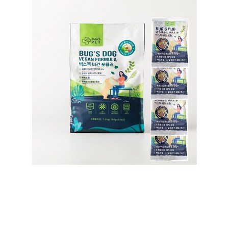 벅스독 벅스펫 비건포뮬러 1.2kg + 샘플 30g 4개, 1개