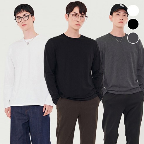 [체이스컬트] BASIC 데일리 긴팔 T-SHIRT/3Color