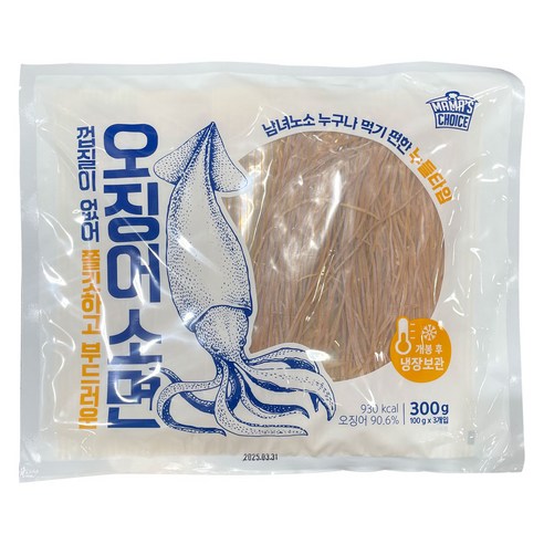 코스트코 마마스초이스 오징어소면 300g (100g x 3개입)
