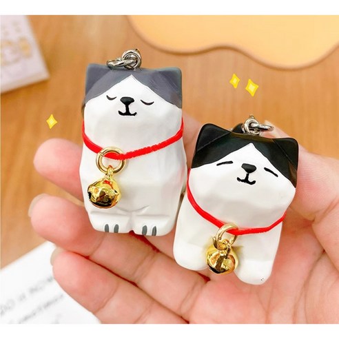 GUMKYO 강아지 고양이 피카츄 인형 열쇠고리 가방 키홀더