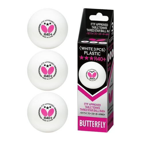 짜릿한 승리의 쾌감! 버터플라이 3스타볼로 당신의 탁구 실력을 업그레이드하세요.