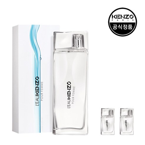 [겐조] 로 겐조 뿌르 팜므 EDT 50ml 미니어처 2종세트 (본품+미니2종+쇼핑백), 본품50ml+미니2종+쇼핑백