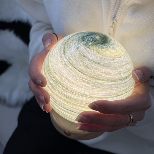똑소녀 LED 우주 무드등 달 행성 은하수 무선 수면등 간접 조명, A(12cm)