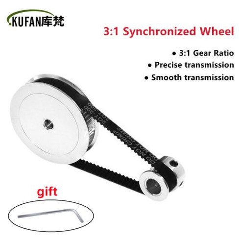 GT2벨트 텐션스프링/3D프린터부품 / 6mm용 3d프린터벨트 11 KUFAN 2GT 타이밍 벨트 풀리 GT2 60 톱니 20 톱니 5mm 8mm 감소 31 13 벨트 너비 6mm 3D 프린터 DIY 액세서리, 30) Belt 400mm-W6mm - 20T B8mm, 1개