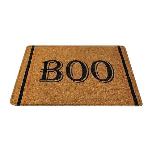 할로윈 Doormat 담요 환영 홈 입구 매트 장식 안티 슬립, 폴리 에스테르, Boo 40x60cm.