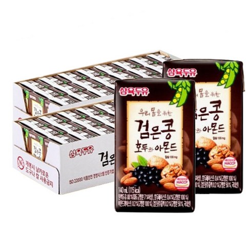 삼육두유 검은콩 호두와 아몬드 140ml x 48개입 세트, 1세트