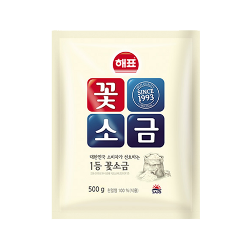 해표 꽃소금, 500g, 2개