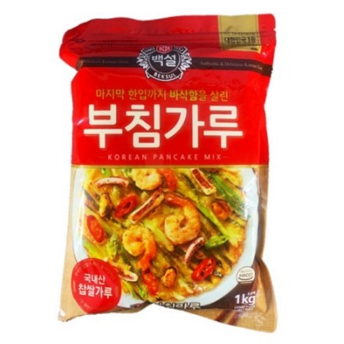 백설 부침가루, 1kg, 3개