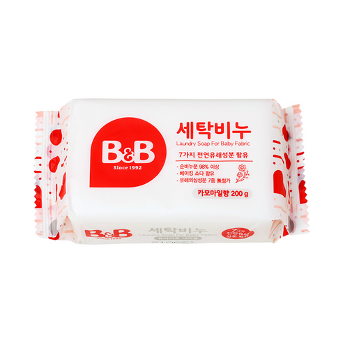 비앤비 유아의류용 세탁비누 카모마일, 200g, 1개 200g × 1개 섬네일